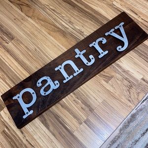 Pantry sign